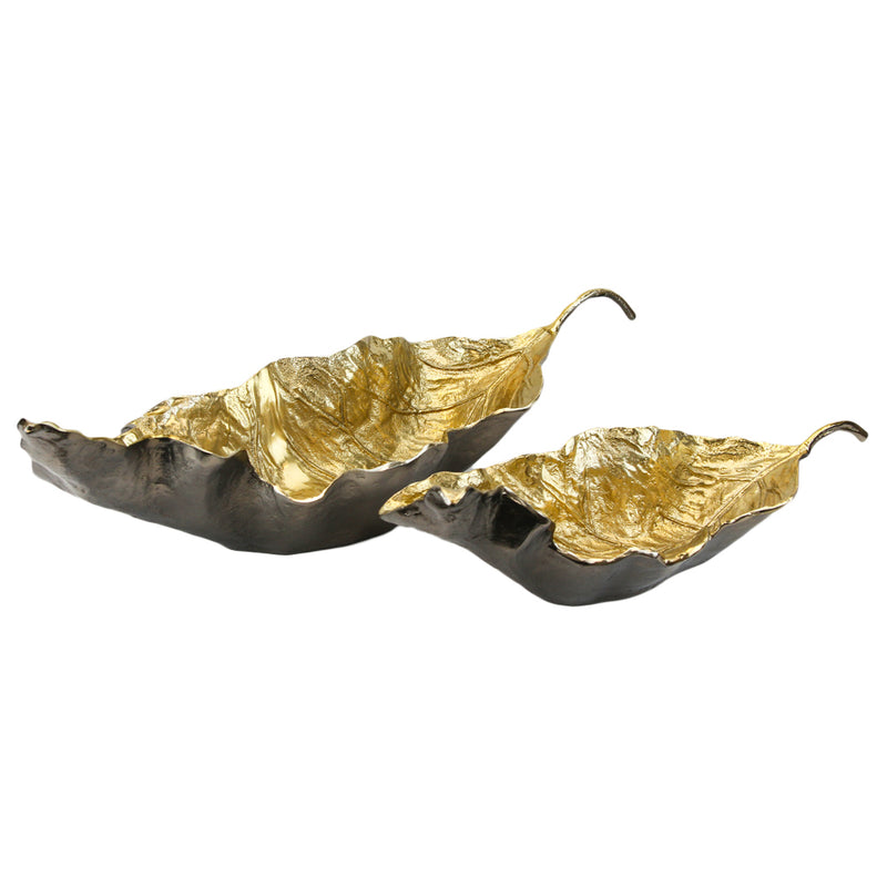 Aluminum Legacy Leaf Tray - Wholesale Designer Metal Candleholders & Candelabras, Modern Centerpieces, Contemporary Plant Stands in Bulk for Interior Design & Home Decor | Unlimited Containers Inc