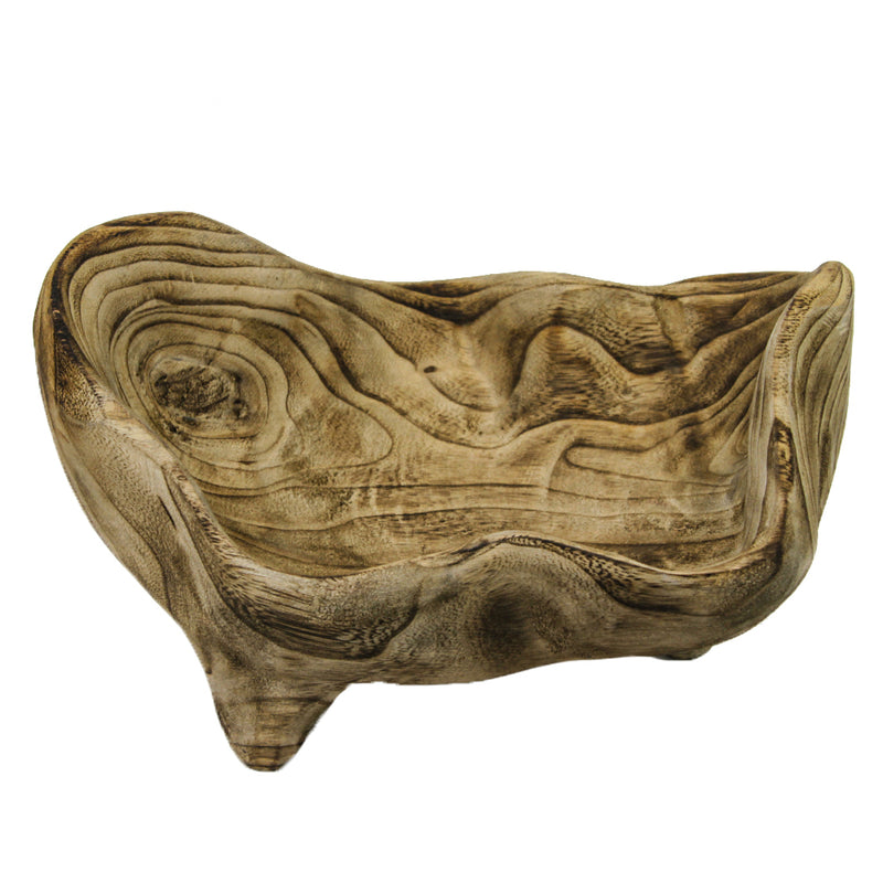 Oval Wood Bowl - Wholesale Decorative Wooden Pots & Planters, Wood Columns, Natural Wood Plant Stands, Log Decor Home Accents in Bulk | Unlimited Containers Inc