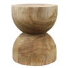 Hour Glass Wood stool - Wholesale Decorative Wooden Pots & Planters, Wood Columns, Natural Wood Plant Stands, Log Decor Home Accents in Bulk | Unlimited Containers Inc