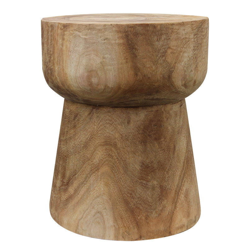Round Wood Stool - Wholesale Decorative Wooden Pots & Planters, Wood Columns, Natural Wood Plant Stands, Log Decor Home Accents in Bulk | Unlimited Containers Inc