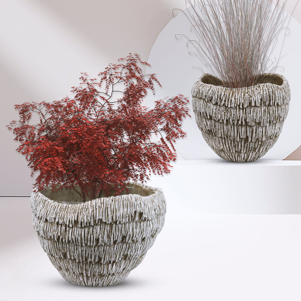 Ridge Sculptural Planter - Wholesale Ceramic Planters, Bulk Ceramic Pots & Decorative Pottery for Home Decor Industry | Unlimited Containers Inc