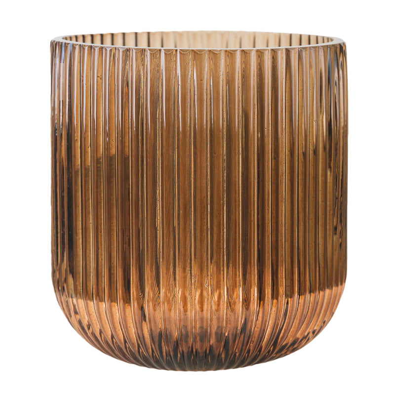 Glass Stripe Vase - Designer Glass Floral Vase | Unlimited Containers | Bulk Floral Vases For Florists