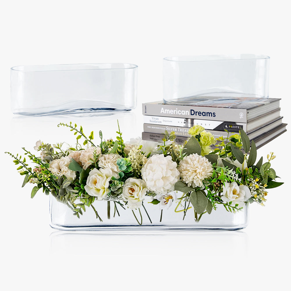 Long Oval Dish - Wholesale Glass Floral Vases, Colorful Flower Vessels in Bulk & Decorative Containers For Florists | Unlimited Containers Inc