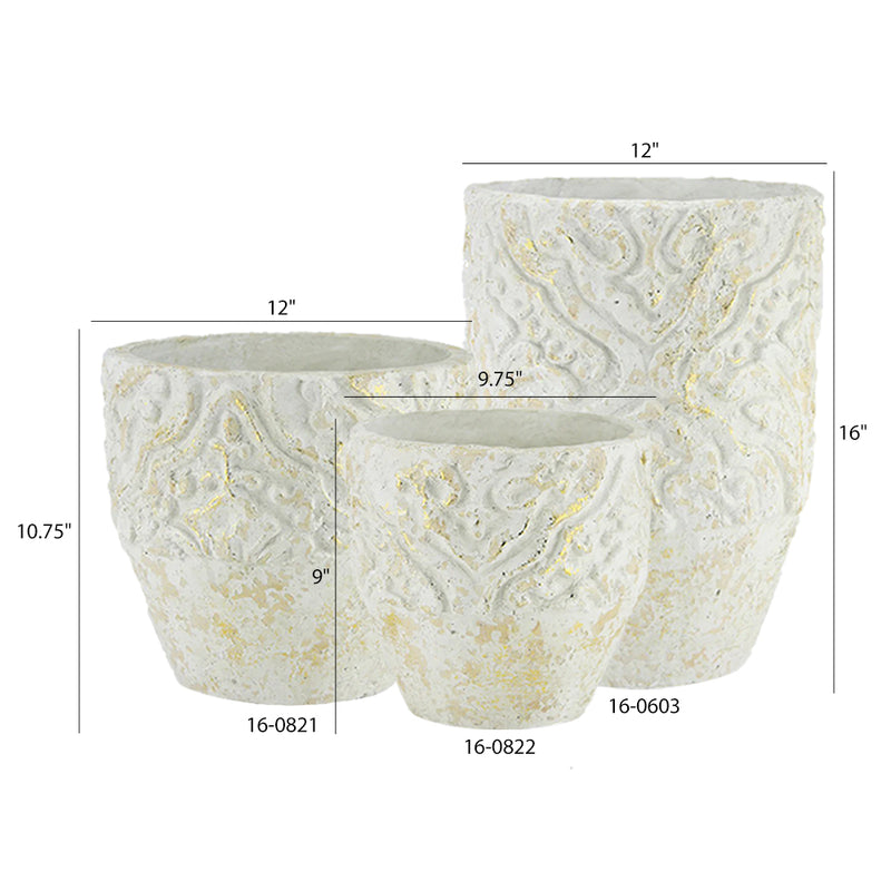 16-0821, 16-0822, 16-0603 - Modern Ceramic Planters | Unlimited Containers | Wholesale Decorative Ceramic Planters For Florists