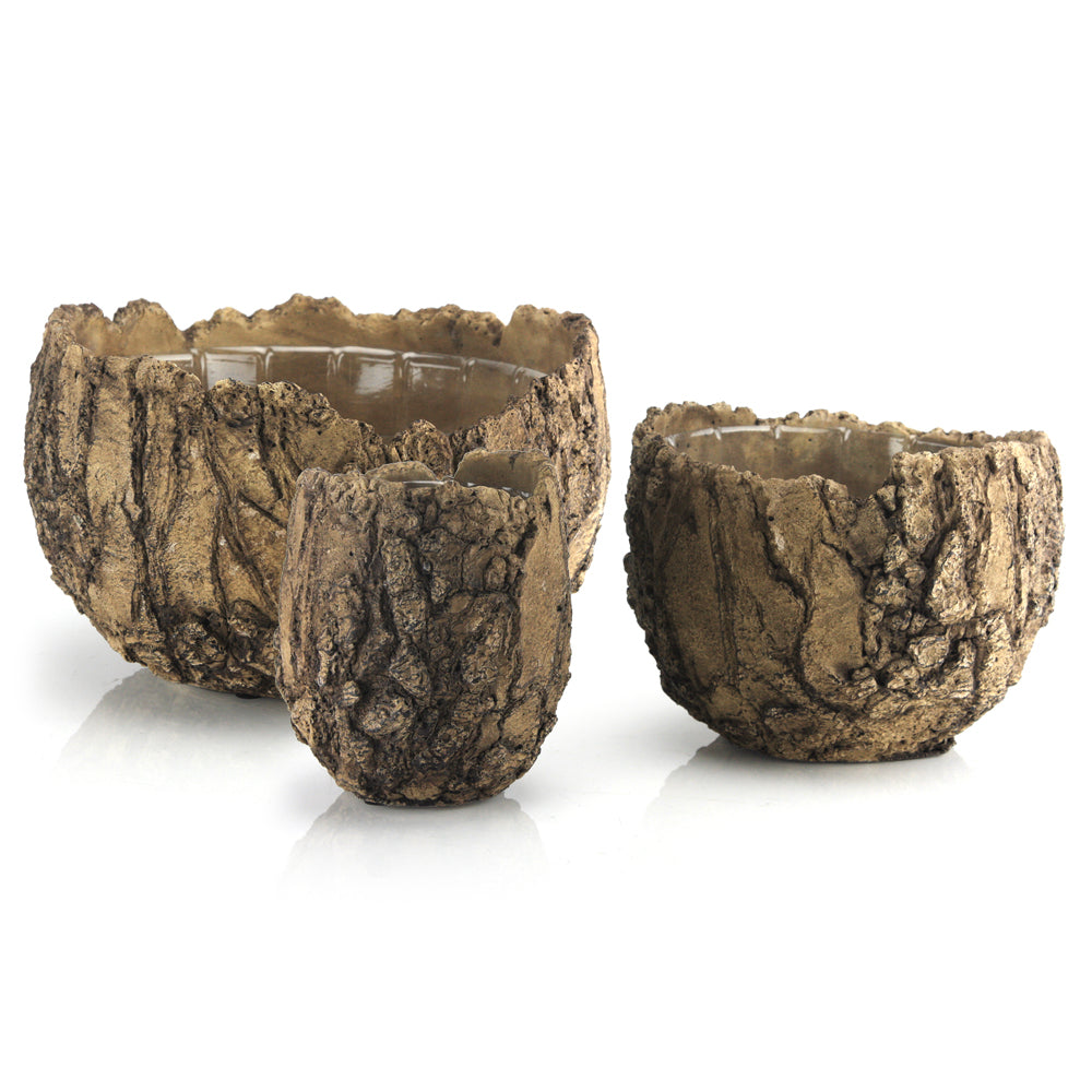 Ceramic Fossil Planter - Wholesale Ceramic Planters, Bulk Ceramic Pots & Decorative Pottery for Home Decor Industry | Unlimited Containers Inc