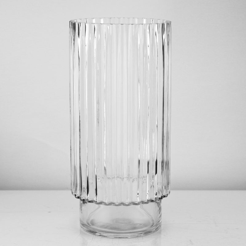 Fluted Vase - Wholesale Glass Floral Vases, Colorful Flower Vessels in Bulk & Decorative Containers For Florists | Unlimited Containers Inc