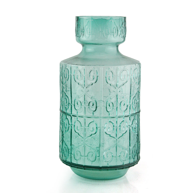 Vine Relief Vase - Luxury Glass Flower Vase | Unlimited Containers | Wholesale Floral Vases For Home Decor Companies