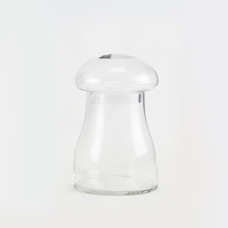 Glass Mushroom Terrarium - Luxury Glass Flower Vase | Unlimited Containers | Wholesale Floral Vases For Home Decor Companies