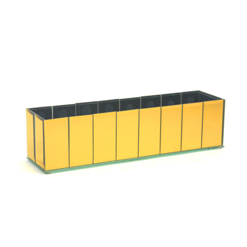 Segmented Mirror Glass Aquarium - Wholesale Glass Floral Vases, Colorful Flower Vessels in Bulk & Decorative Containers For Florists | Unlimited Containers Inc