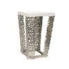 Aluminum Coral Square Side Table - Wholesale Designer Metal Candleholders & Candelabras, Modern Centerpieces, Contemporary Plant Stands in Bulk for Interior Design & Home Decor | Unlimited Containers Inc