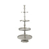 Aluminum Round Stacking Tier Stand - Wholesale Designer Metal Candleholders & Candelabras, Modern Centerpieces, Contemporary Plant Stands in Bulk for Interior Design & Home Decor | Unlimited Containers Inc