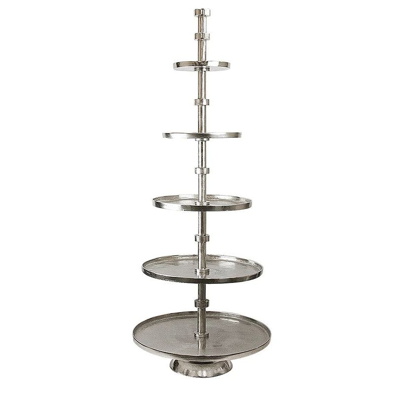 Aluminum Round Stacking Tier Stand - Wholesale Designer Metal Candleholders & Candelabras, Modern Centerpieces, Contemporary Plant Stands in Bulk for Interior Design & Home Decor | Unlimited Containers Inc