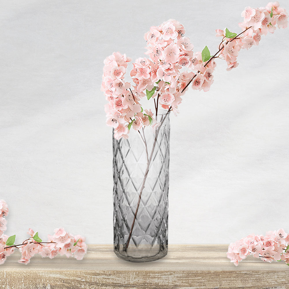 Diamond Cut - Decorative Glass Floral Vase | Unlimited Containers | Wholesale Vases For Florists