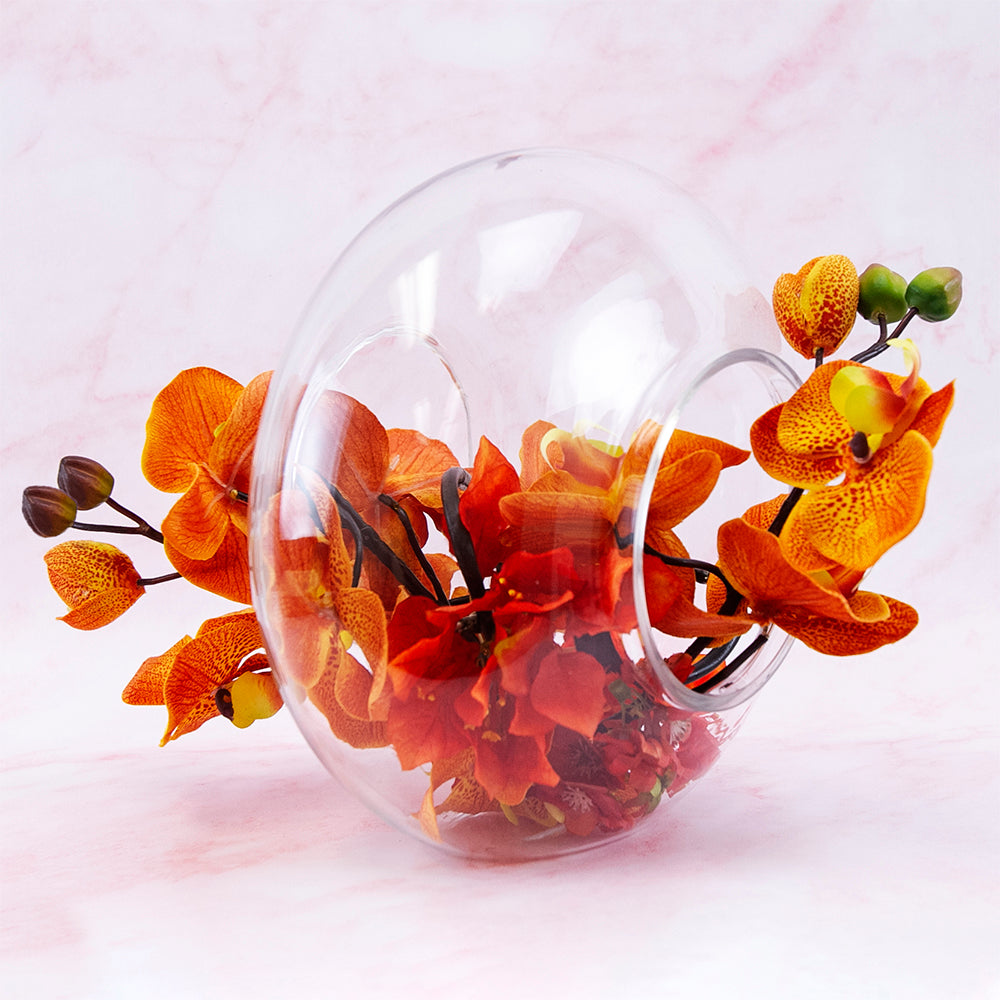 Toroid Vases - Wholesale Glass Floral Vases, Colorful Flower Vessels in Bulk & Decorative Containers For Florists | Unlimited Containers Inc