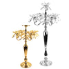 Crystal Petal Candelabra - Wholesale Designer Metal Candleholders & Candelabras, Modern Centerpieces, Contemporary Plant Stands in Bulk for Interior Design & Home Decor | Unlimited Containers Inc