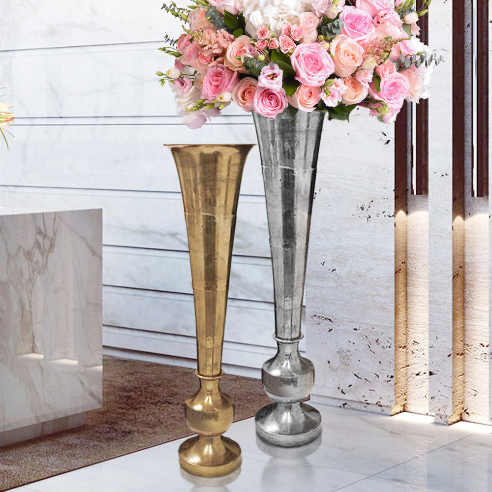 Magna Trumpet - Wholesale Designer Metal Candleholders & Candelabras, Modern Centerpieces, Contemporary Plant Stands in Bulk for Interior Design & Home Decor | Unlimited Containers Inc