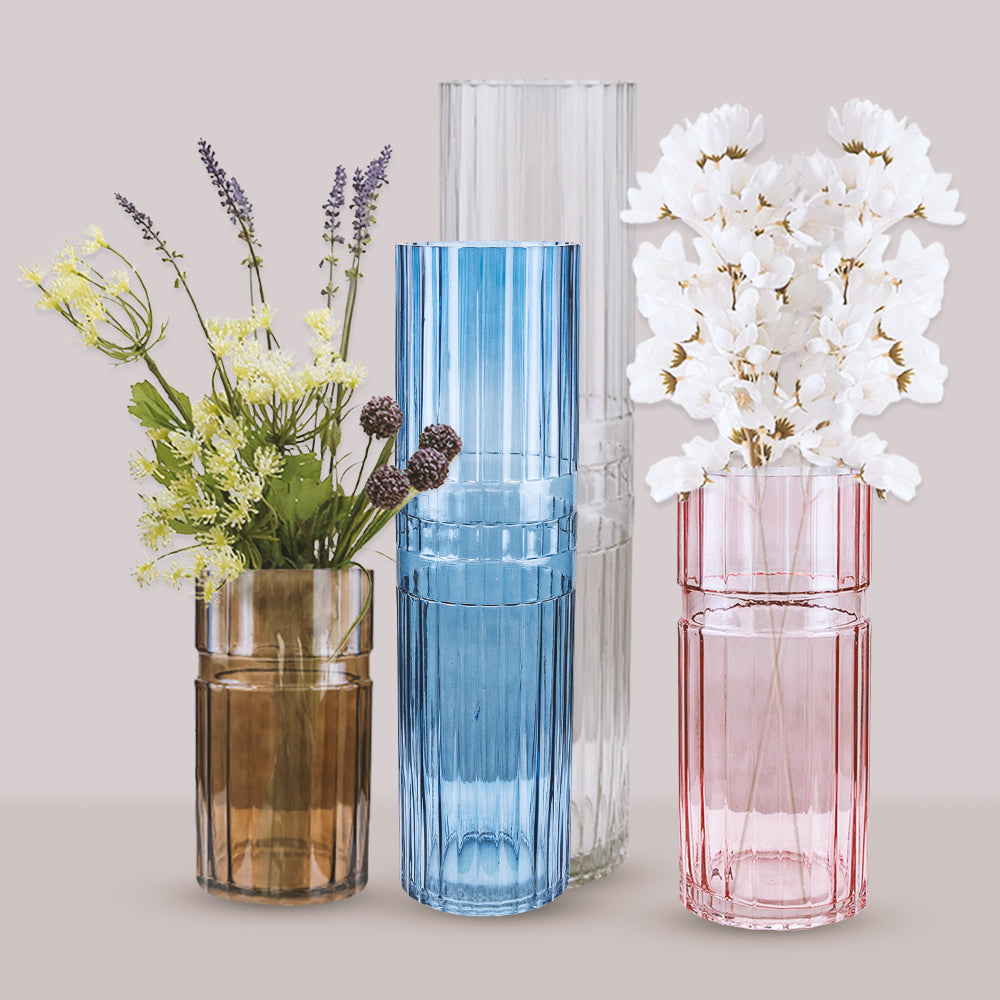 Layla Glass Vases - Decorative Glass Floral Vase | Unlimited Containers | Wholesale Vases For Florists