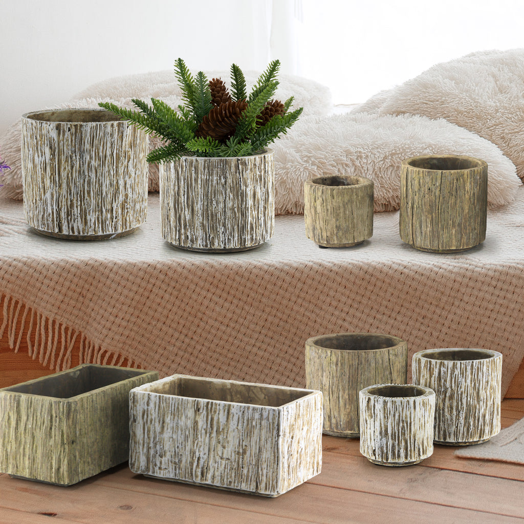 Bark Planter Collection - Wholesale Ceramic Planters, Bulk Ceramic Pots & Decorative Pottery for Home Decor Industry | Unlimited Containers Inc