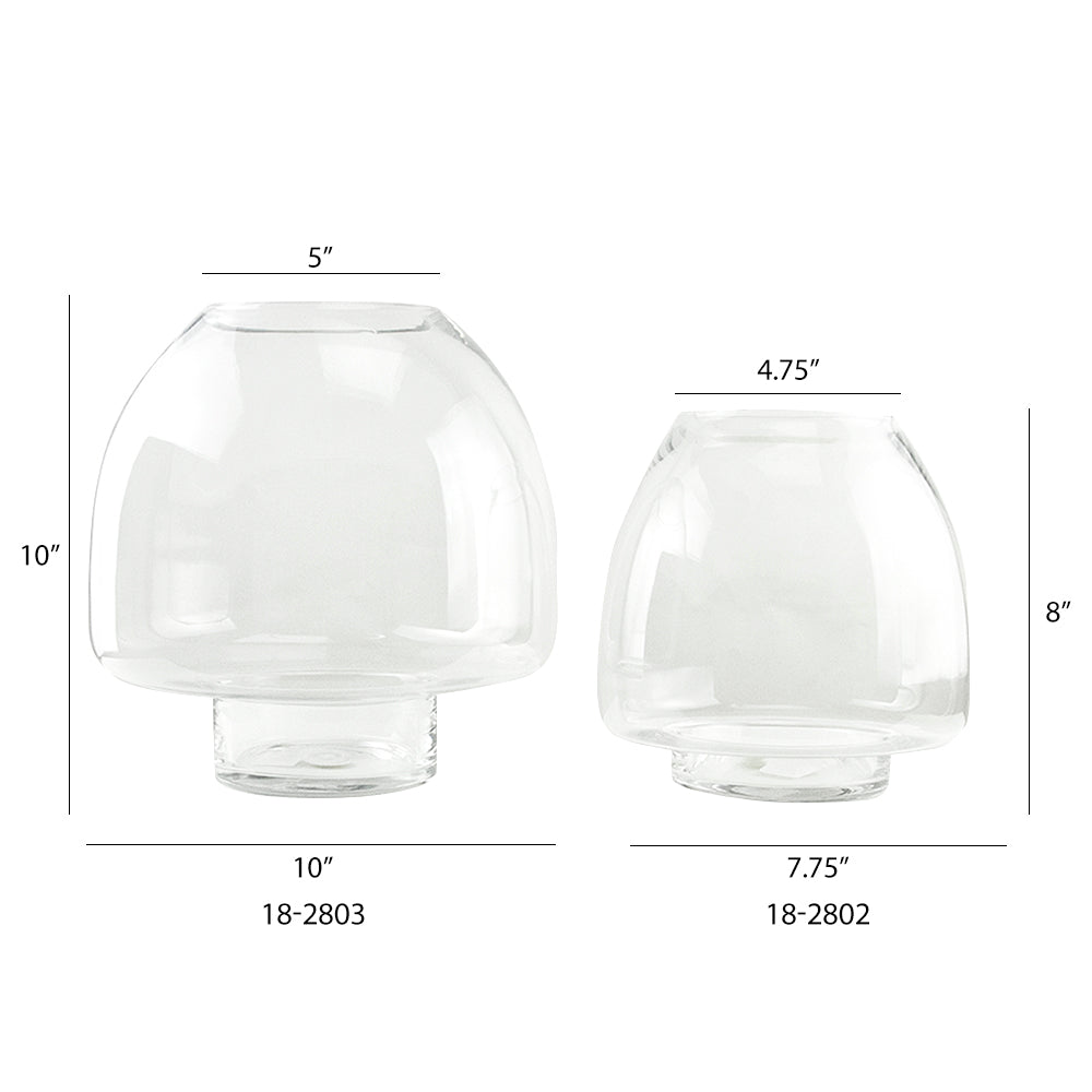 Clear Oval Vase - Wholesale Glass Floral Vases, Colorful Flower Vessels in Bulk & Decorative Containers For Florists | Unlimited Containers Inc