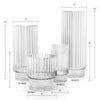 Fluted Vase - Elegant Glass Flower Vase | Unlimited Containers | Bulk Decorative Floral Containers For Event Companies