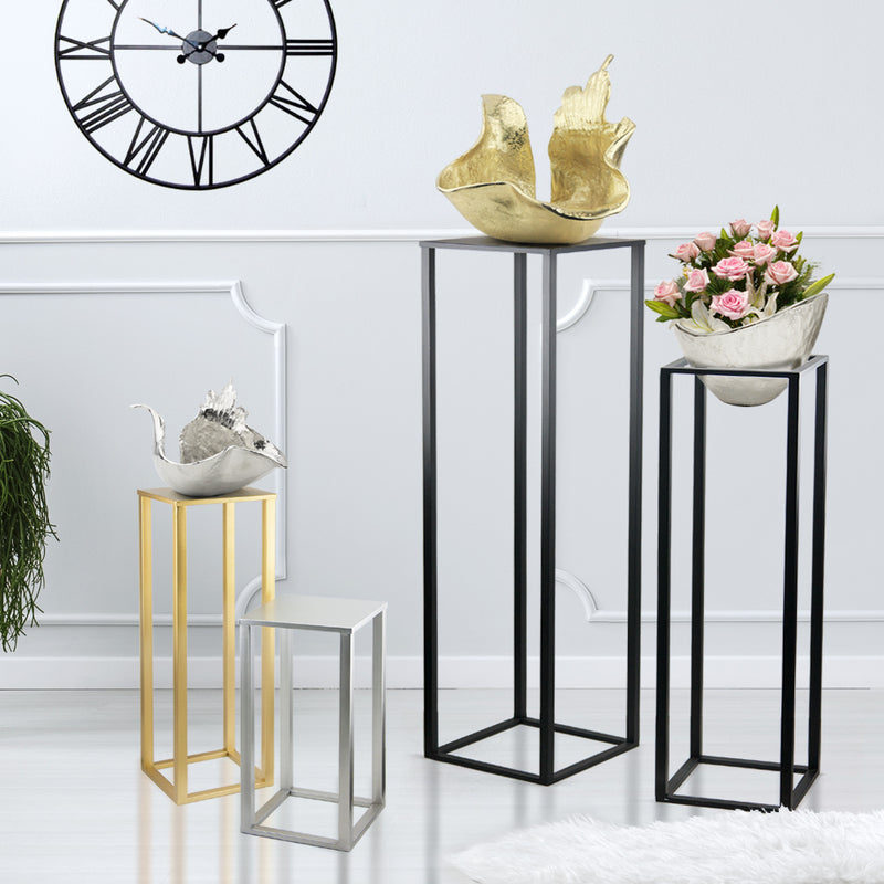Metal Stand Display Pedestal (Powder Coated) - Wholesale Designer Metal Candleholders & Candelabras, Modern Centerpieces, Contemporary Plant Stands in Bulk for Interior Design & Home Decor | Unlimited Containers Inc