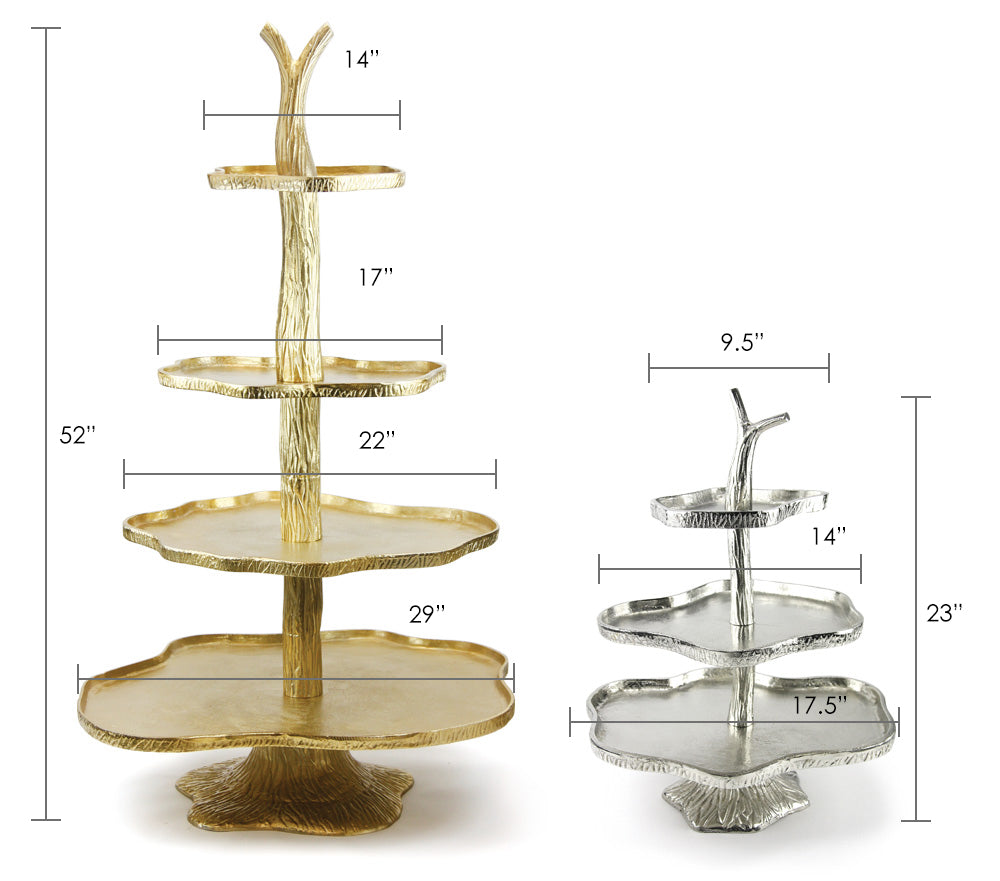 Multi-tiered Cake Stand - Wholesale Designer Metal Candleholders & Candelabras, Modern Centerpieces, Contemporary Plant Stands in Bulk for Interior Design & Home Decor | Unlimited Containers Inc