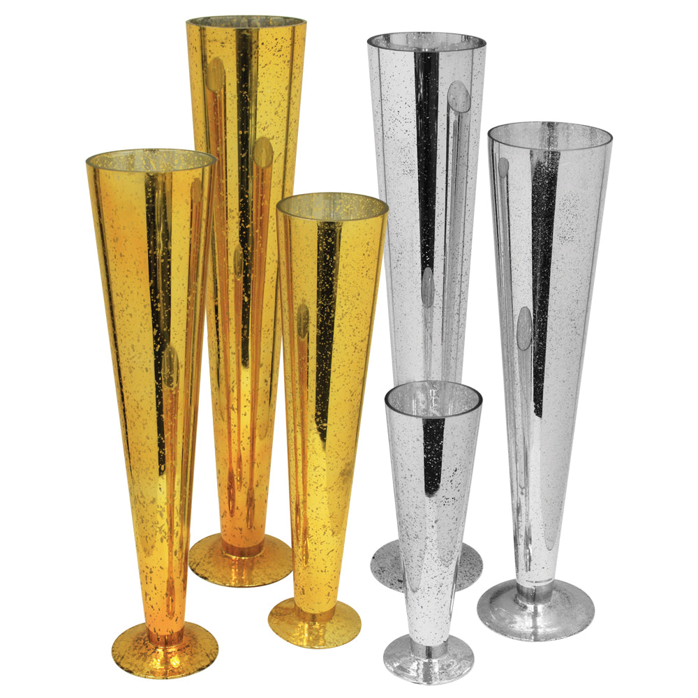 Antique Coated Wide Crown Pilsners - Wholesale Glass Floral Vases, Colorful Flower Vessels in Bulk & Decorative Containers For Florists | Unlimited Containers Inc