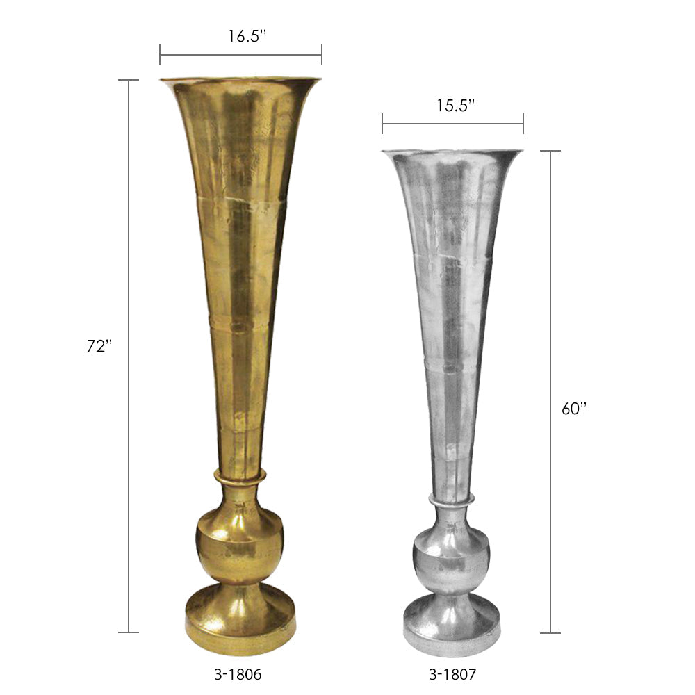 Magna Trumpet - Wholesale Designer Metal Candleholders & Candelabras, Modern Centerpieces, Contemporary Plant Stands in Bulk for Interior Design & Home Decor | Unlimited Containers Inc