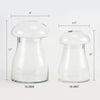 Glass Mushroom Terrarium - Aesthetic Glass Floral Vessel | Unlimited Containers | Wholesale Flower Vases