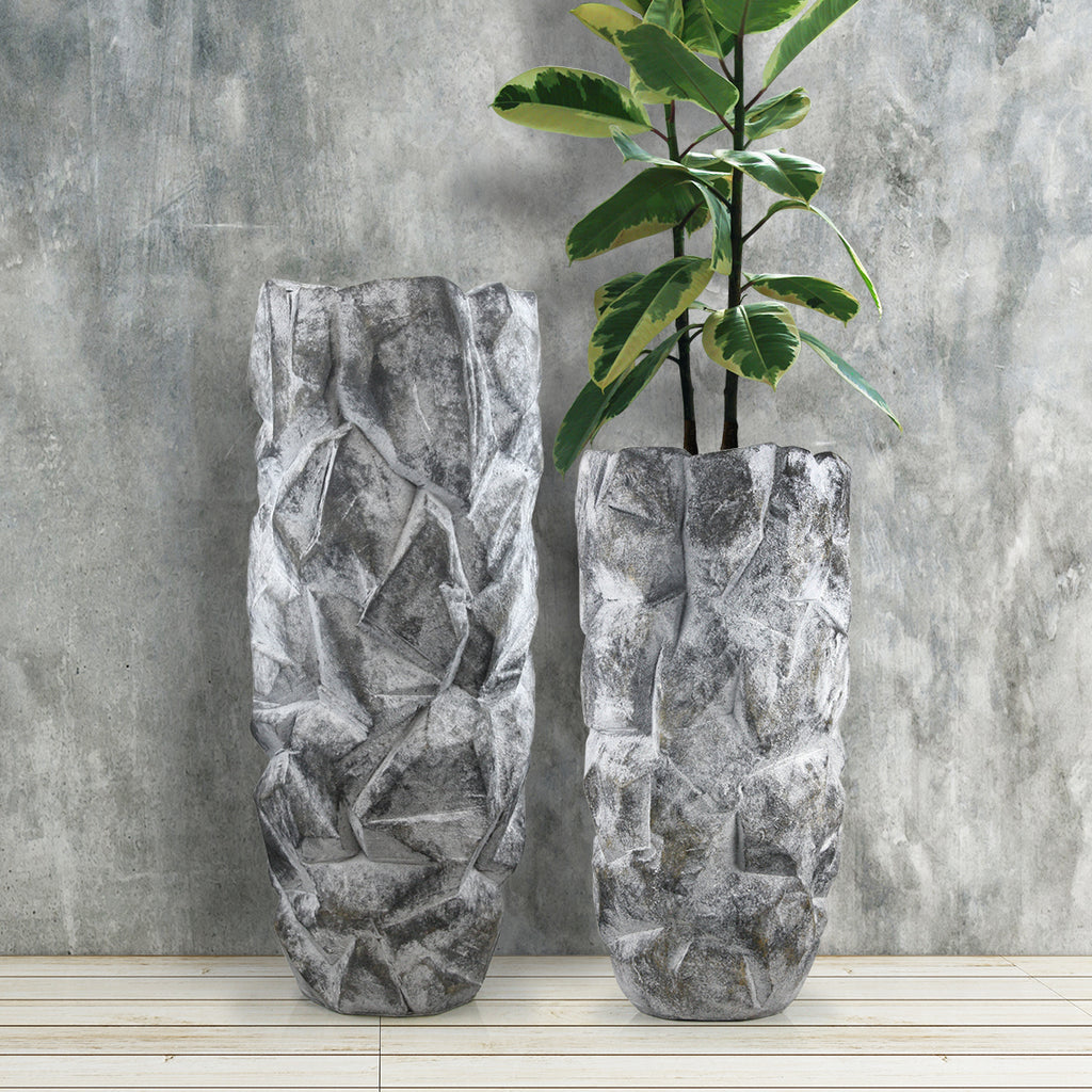 Externsteine Vase - Wholesale Poly Resin Vases for Flowers, Designer Poly Resin Columns, Aesthetic Stands and Modern Centerpieces in Bulk for Home Decor Industry | Unlimited Containers Inc
