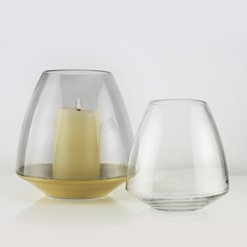 Golden Smoke Vase - Decorative Glass Floral Vase | Unlimited Containers | Wholesale Vases For Florists
