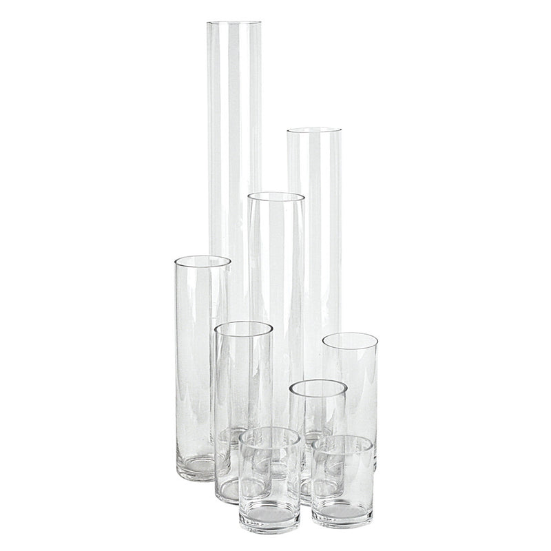 4" Opening Tall Cylinder - Wholesale Glass Floral Vases, Colorful Flower Vessels in Bulk & Decorative Containers For Florists | Unlimited Containers Inc
