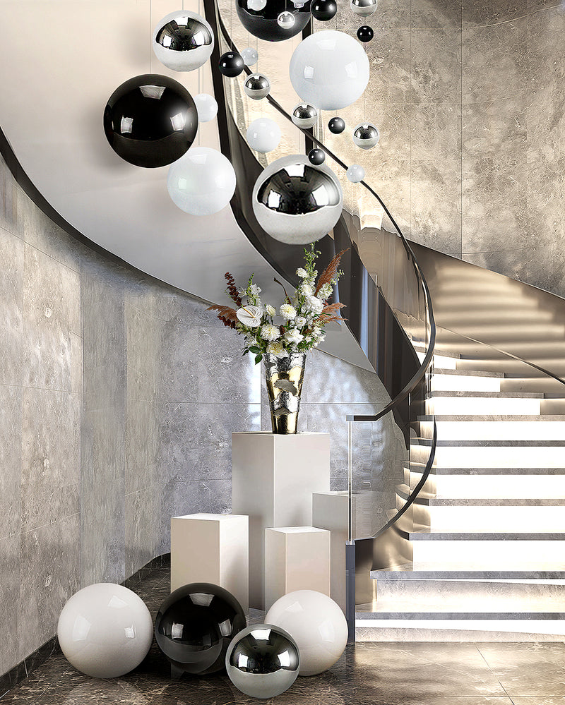 Hanging Stainless Steel Spheres