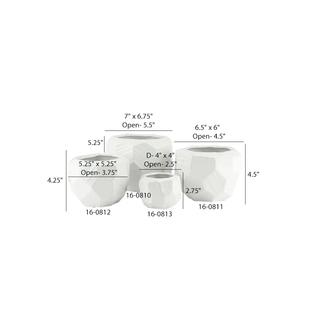 Gold and White Pots