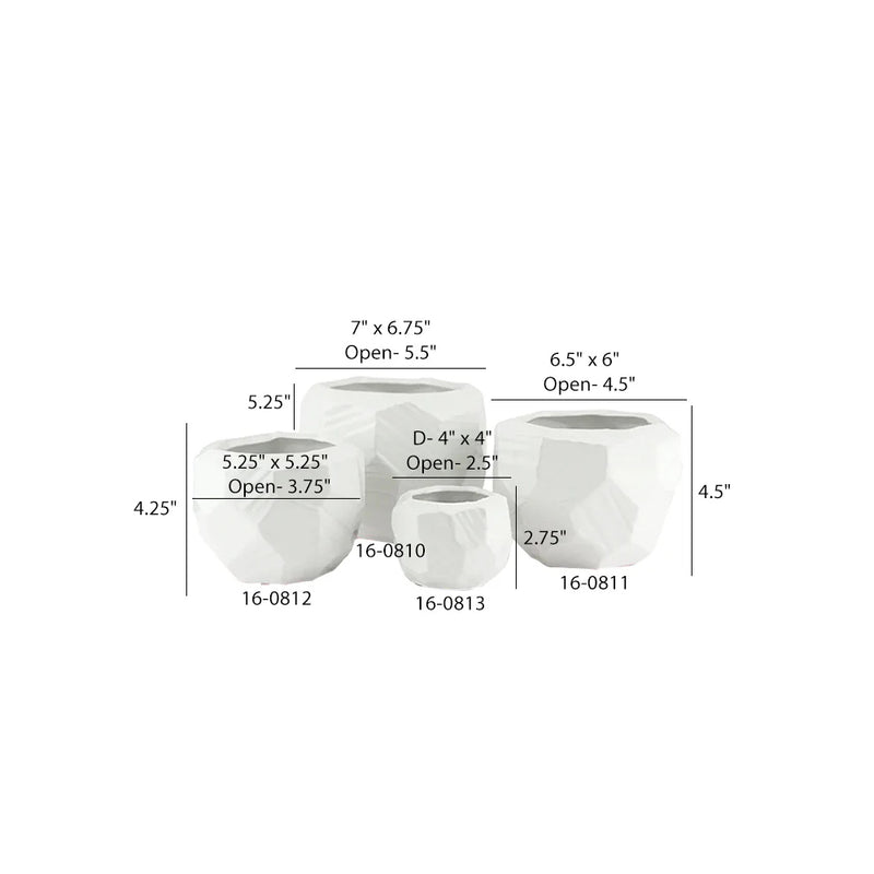 Gold and White Pots