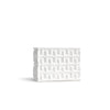 Embossed White Ceramic Vase