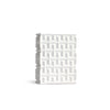 Embossed White Ceramic Vase