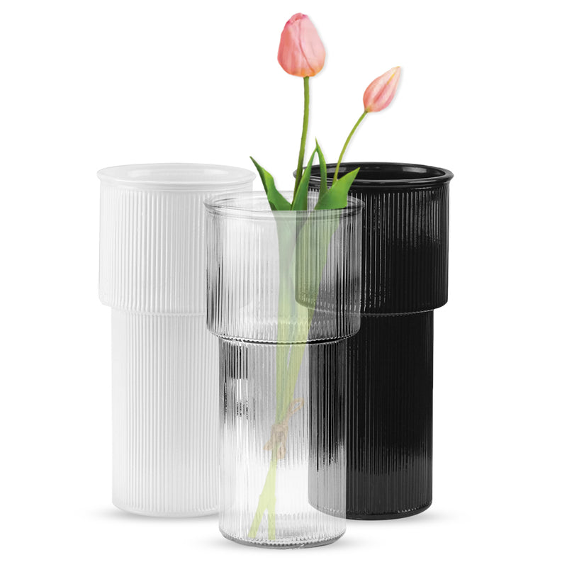 Serene Glass Vase - Beautiful Glass Flower Arrangement Vase | Unlimited Containers | Wholesale Decorative Floral Vases Supplier