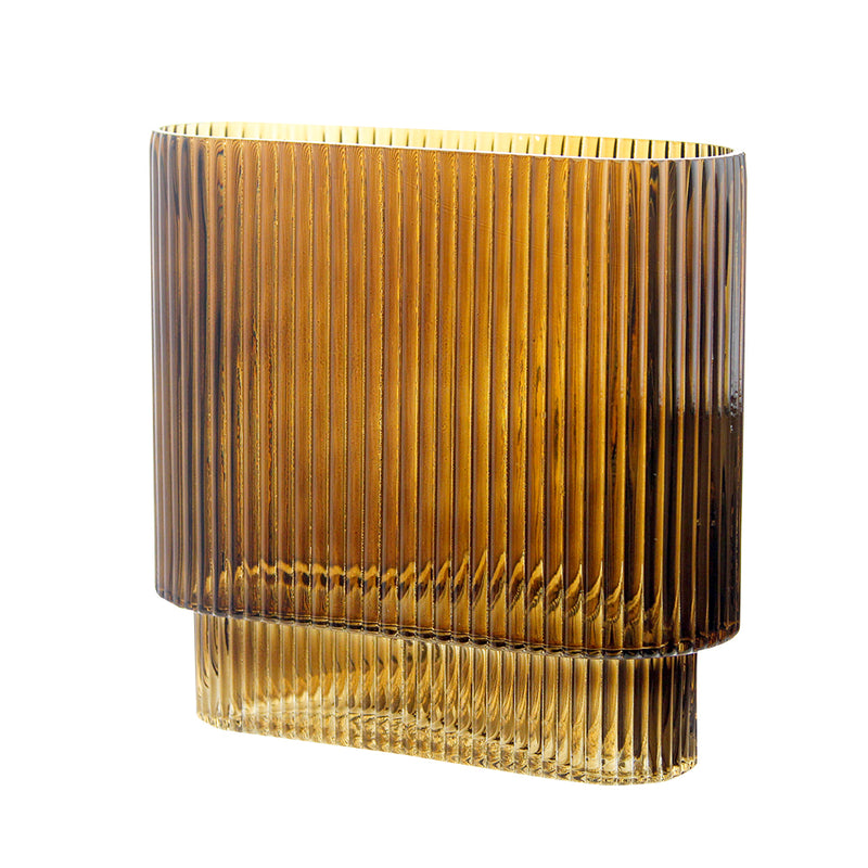 Fluted Vase - Modern Glass Vases For Flowers | Unlimited Containers | Wholesale Decorative Vases For Flower Shops
