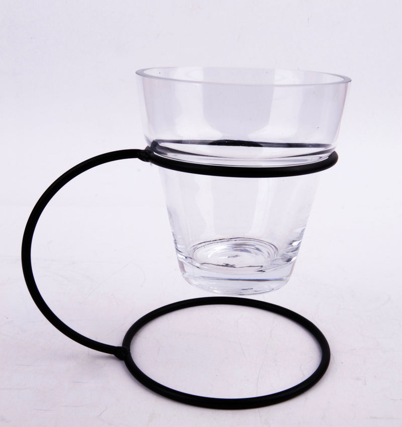 Hanging Ring With Premium Glass Planter
