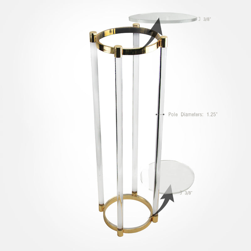 Aurora Acrylic Display Pedestal / Plant Stand