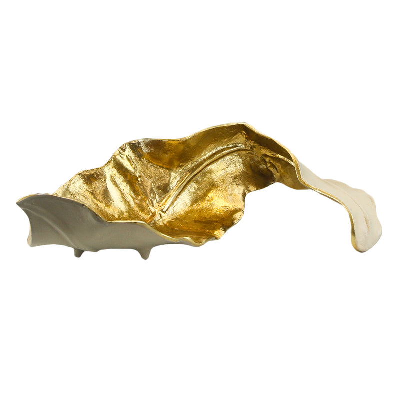 Monarch Leaf Platter - Wholesale Designer Metal Candleholders & Candelabras, Modern Centerpieces, Contemporary Plant Stands in Bulk for Interior Design & Home Decor | Unlimited Containers Inc
