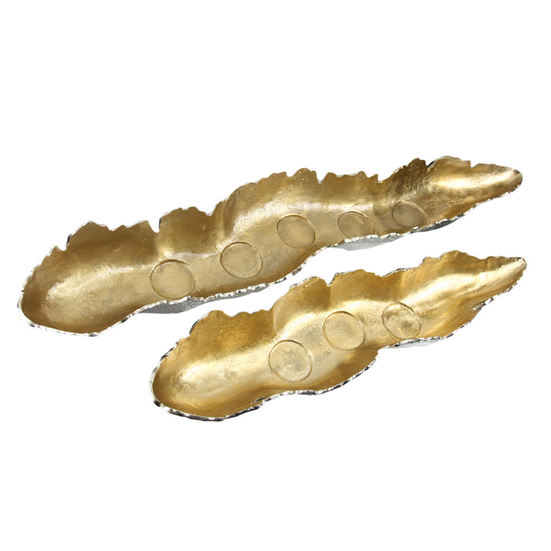 Pelagic Platter - Wholesale Designer Metal Candleholders & Candelabras, Modern Centerpieces, Contemporary Plant Stands in Bulk for Interior Design & Home Decor | Unlimited Containers Inc