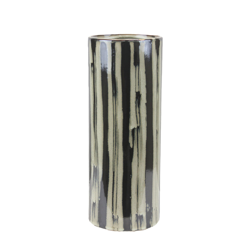 Brush Black Ceramic Planter - Modern Ceramic Planters | Unlimited Containers | Wholesale Decorative Ceramic Planters For Florists
