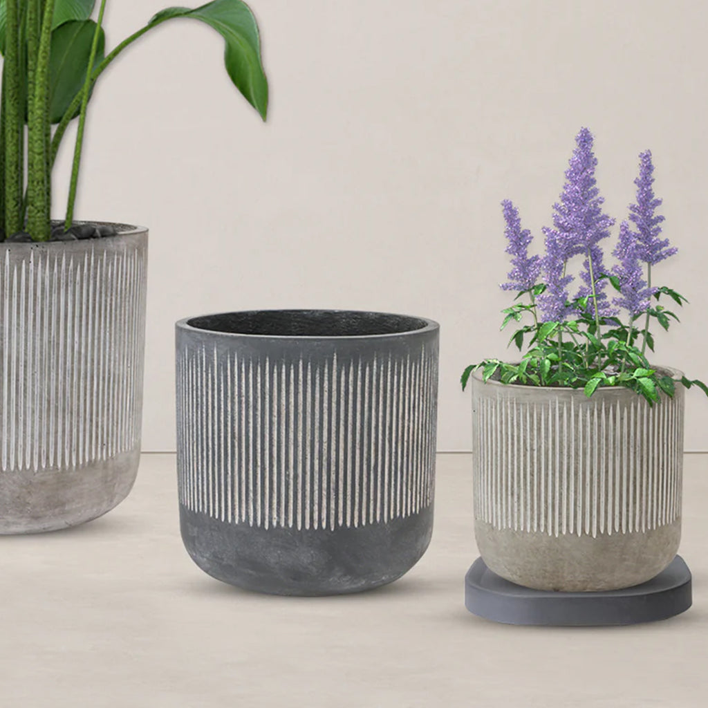Fluted Ribbed Planter