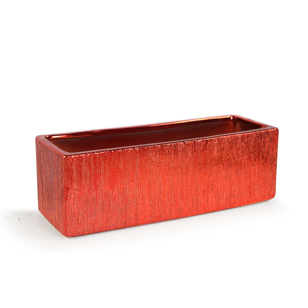 Etched Metallic Red Window Boxes