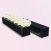 Galaxy Black Glass Floral Aquarium Rectangle