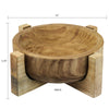 Round Wood Bowl - Wholesale Decorative Wooden Pots & Planters, Wood Columns, Natural Wood Plant Stands, Log Decor Home Accents in Bulk | Unlimited Containers Inc