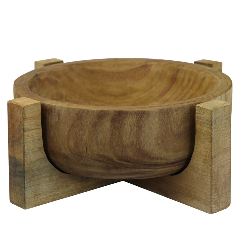 Round Wood Bowl - Wholesale Decorative Wooden Pots & Planters, Wood Columns, Natural Wood Plant Stands, Log Decor Home Accents in Bulk | Unlimited Containers Inc