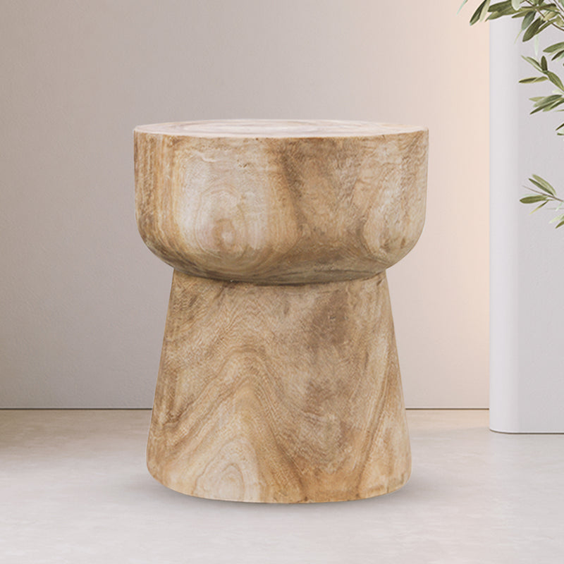 Round Wood Stool - Wholesale Decorative Wooden Pots & Planters, Wood Columns, Natural Wood Plant Stands, Log Decor Home Accents in Bulk | Unlimited Containers Inc